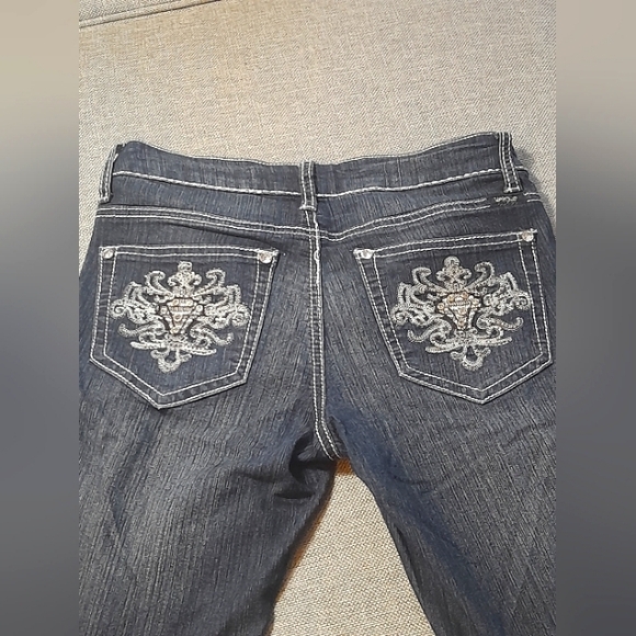 JEANS LOW RISE SKINNY JEANS Y2K DESING PANTS MISS ME LOOKALIKE - Picture 3 of 5